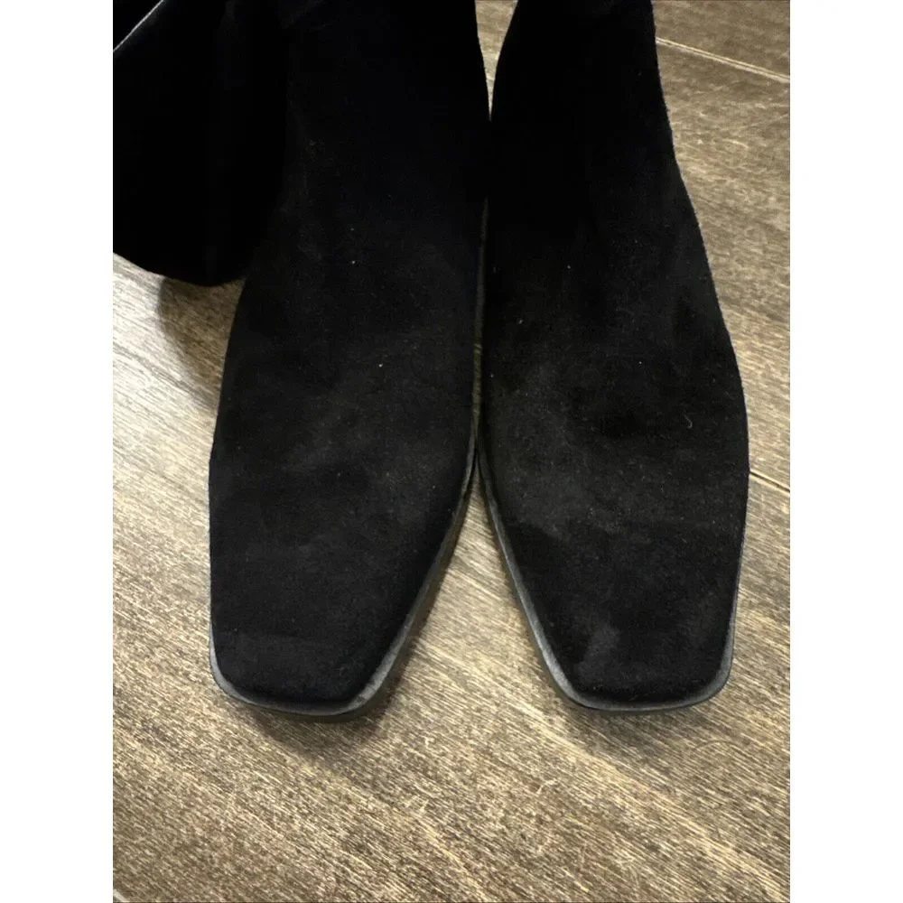 Sam Edelman Clive Embellished Riding Boot Black Women's Size 10.5‎